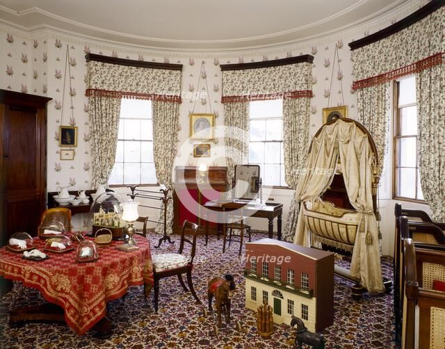 Nursery Bedroom, Osborne House, c1990-2010. Artist: Nigel Corrie.