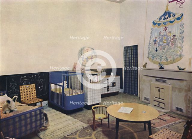 'Nursery designed by Esmé Gordon, A.R.I.B.A., A.R.I.A.S.', c1945. Artist: Unknown.