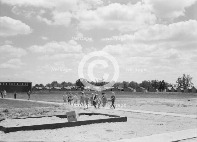 Nursery school children, FSA camp, Tulare County, California, 1939. Creator: Dorothea Lange.