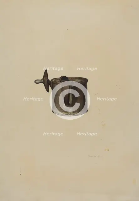 Nursing Bottle, 1935/1942. Creator: Samuel O. Klein.