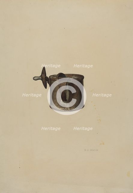 Nursing Bottle, 1935/1942. Creator: Samuel O. Klein.