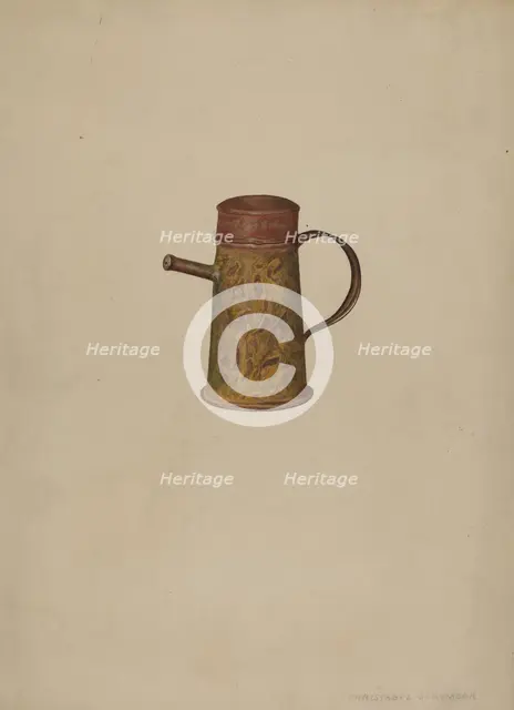 Nursing Bottle, c. 1938. Creator: Christabel Scrymser.