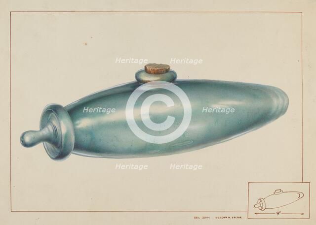 Nursing Bottle, c. 1938. Creator: Gordon Saltar.
