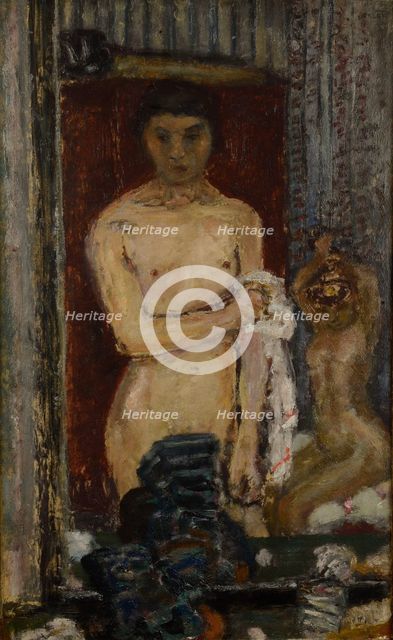 Nus se reflétant dans une glace (Nudes reflected in a mirror), 1907. Creator: Pierre Bonnard.