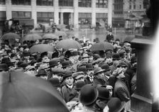 N.Y. - Lawrence strike meeting, (1912?). Creator: Bain News Service