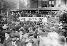 N.Y. May Day parade - Strikers children from Paterson, 1913. Creator: Bain News Service