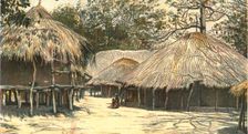 'Nyasaland and its People -- In Jumbe's Town, Kota Kota 1890. Creator: H.H. Johnson