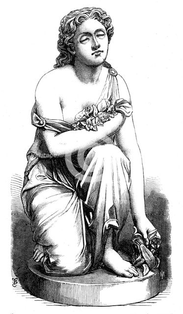 "Nydia, the Blind Flower-Girl of Pompeii...", by C. F. Fuller, in the Royal Academy exhibition, 1868 Creator: Unknown.