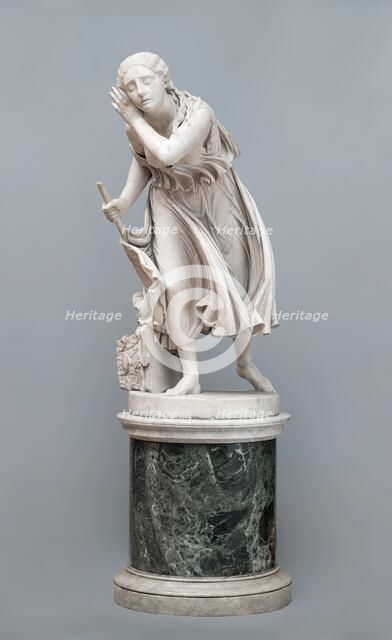 Nydia, the Blind Girl of Pompeii, c1850s. Creator: Randolph Rogers.