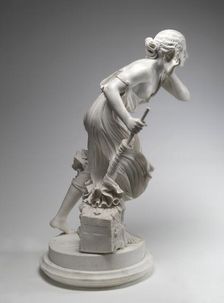 Nydia, the Blind Girl of Pompeii, model 1855, carved 1860. Creator: Randolph Rogers
