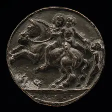 Nymph Carried Off by a Horseman, c. 1500. Creator: Master M.C.
