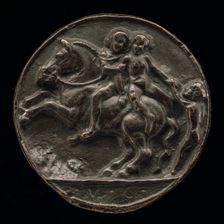 Nymph Carried Off by a Horseman, c. 1500. Creator: Master M.C.