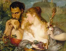 Nymph and Faun, 1878. Creator: Ernst Josephson