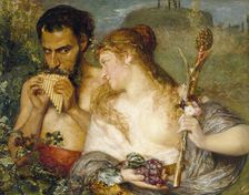 Nymph and Faun, 1878. Creator: Ernst Josephson