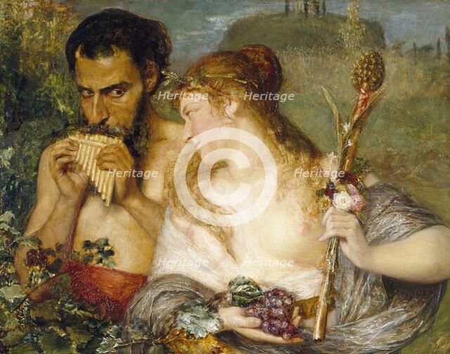 Nymph and Faun, 1878. Creator: Ernst Josephson.