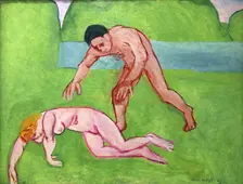Nymph and Satyr 1908-1909. Creator: Henri Matisse