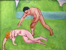 Nymph and Satyr 1908-1909. Creator: Henri Matisse