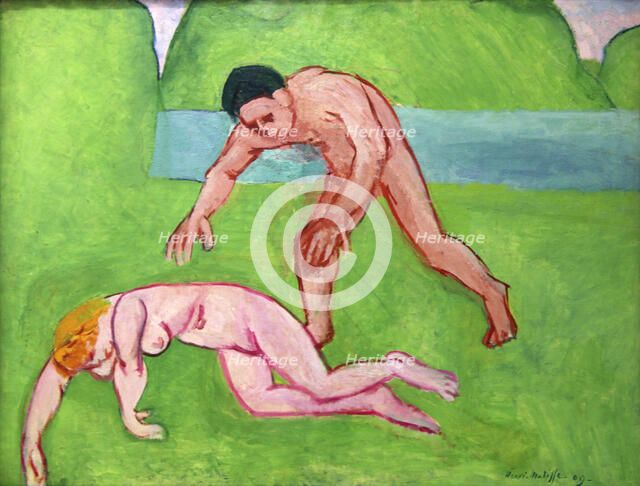 'Nymph and Satyr', 1908-1909. Creator: Henri Matisse.