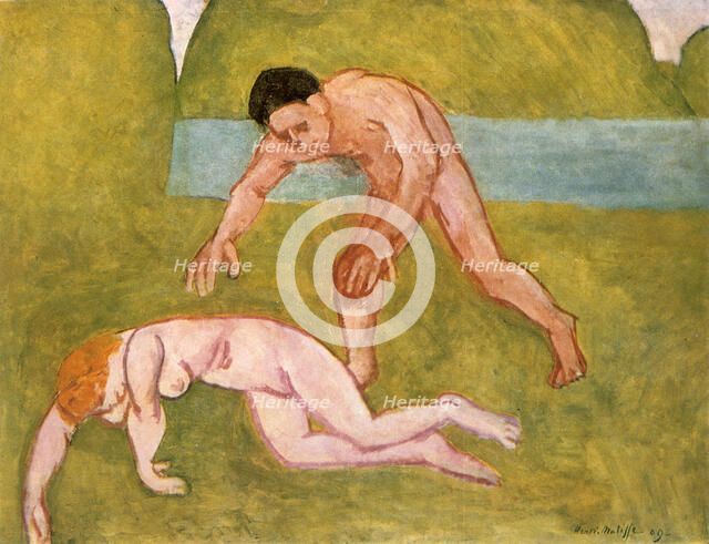 'Nymph and Satyr', 1908. Creator: Henri Matisse.