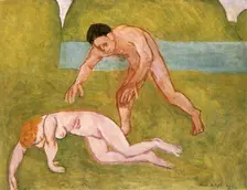 Nymph and Satyr 1908. Creator: Henri Matisse