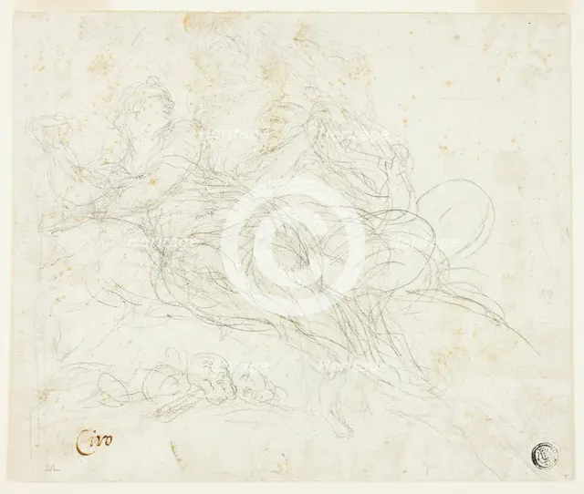 Nymph and Satyr, n.d. Creator: Ciro Ferri.