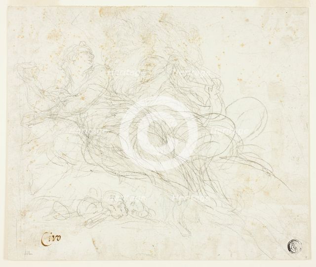 Nymph and Satyr, n.d. Creator: Ciro Ferri.