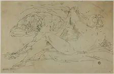 Nymph and Satyr, after 1560. Creator: Unknown