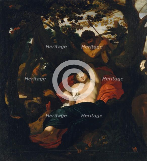 Nymph and Shepherd, ca. 1625. Creator: Johann Liss.