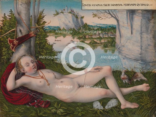 Nymph of the Spring, ca. 1545-50. Creator: Lucas Cranach the Younger.