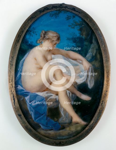 Nymph washing, c1785. Creator: Ecole Francaise.