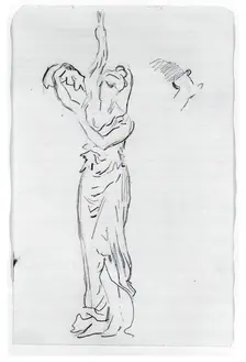 Nymph With Bittern, 1875-1876. Creator: Thomas Eakins