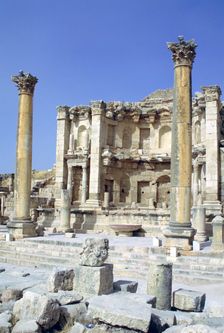 Nymphaeum, Jerash, Jordan. Creator: Vivienne Sharp