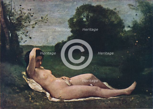 'Nymphe', 1859, (1937). Creator: Jean-Baptiste-Camille Corot.