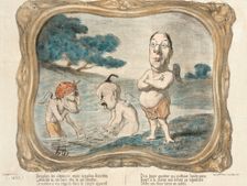 Nymphes des alentours, venez nymphes discrètes..., 1850. Creator: Honore Daumier