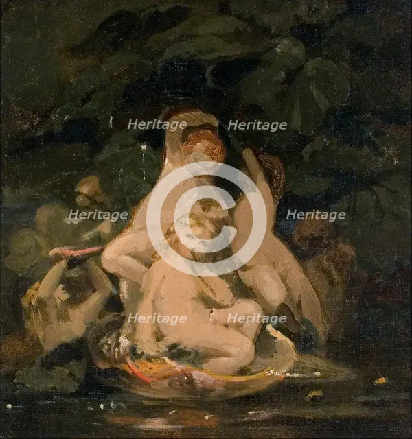 Nymphs, 1835-1853. Creator: Nils Jakob Blommer.