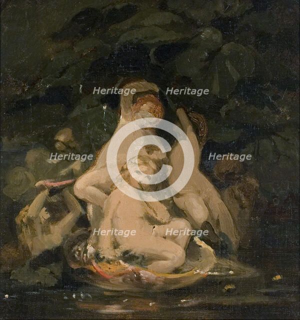 Nymphs, 1835-1853. Creator: Nils Jakob Blommer.