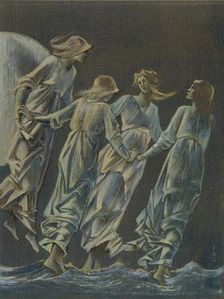 Nymphs of the moon 1896. Creator: Sir Edward Coley Burne-Jones