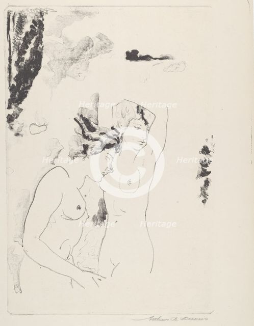 Nymphs of the Stream, 1919-1920. Creator: Arthur Davies.