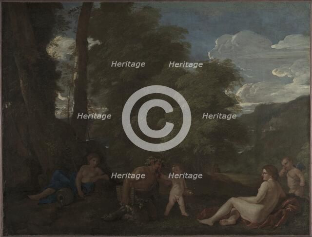 Nymphs and a Satyr (Amor Vincit Omnia), c. 1625-1627. Creator: Nicolas Poussin (French, 1594-1665).