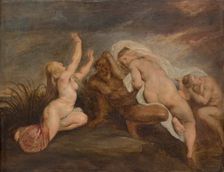Nymphs and River God (Fragment of a Depiction of the Fall of Phaeton), c1640-1662. Creator: Copy after Peter Paul Rubens