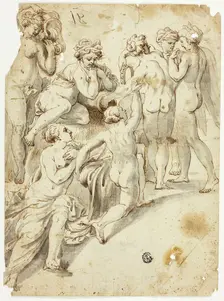 Nymphs Bathing, n.d. Creator: Giulio Testone