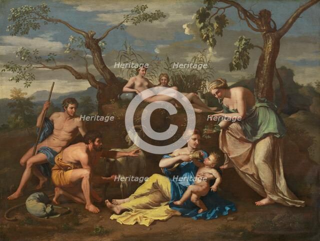 Nymphs Feeding the Child Jupiter, c. 1650. Creator: Anon.