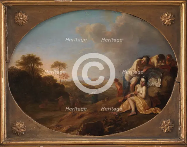 Nymphs in a Landscape, 1615-1669. Creator: Dirck van der Lisse.