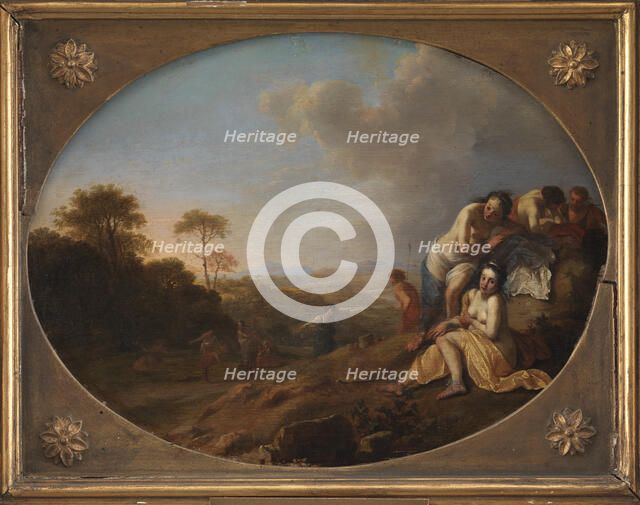 Nymphs in a Landscape, 1615-1669. Creator: Dirck van der Lisse.
