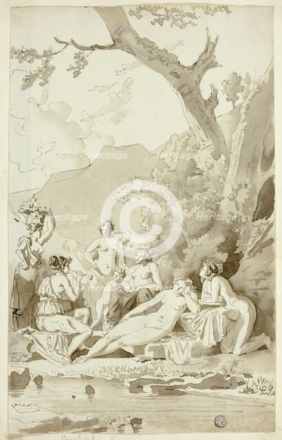 Nymphs in a Wooded Grove, n.d. Creator: Juan Cristobal.