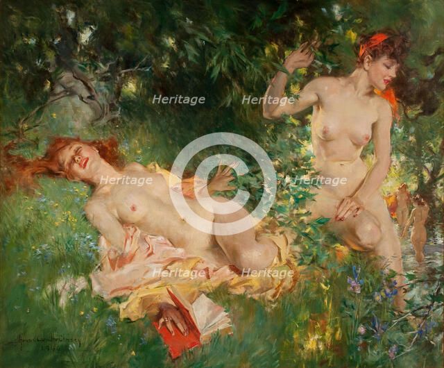 Nymphs in Summer, 1946. Creator: Christy, Howard Chandler (1872-1952).