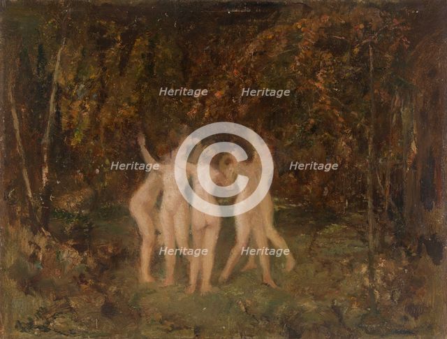 Nymphs in the Forest. Creator: Hippolyte Boulenger.