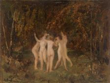 Nymphs in the Forest. Creator: Hippolyte Boulenger