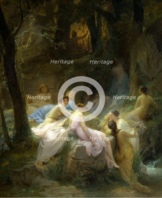 Nymphs Listening to the Songs of Orpheus, 1853. Creator: Charles Jalabert.