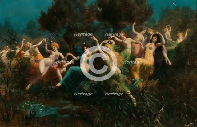 Nymphs (Will-o'-the-wisps). Creator: Stifter, Moritz (1857-1905).